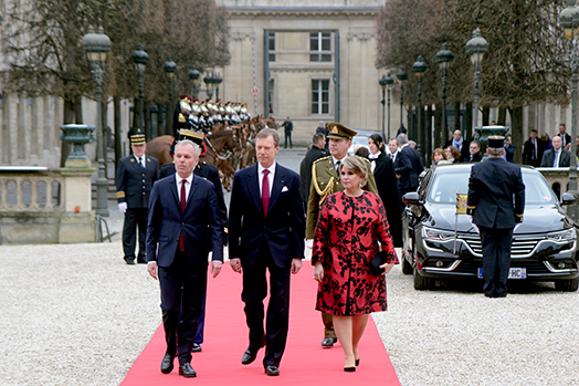 Entretien avec Leurs Altesses royales le Grand-Duc et la Grande-Duchesse de Luxembourg 