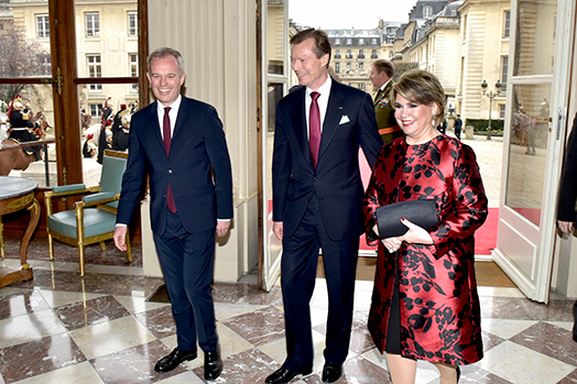 Entretien avec Leurs Altesses royales le Grand-Duc et la Grande-Duchesse de Luxembourg 