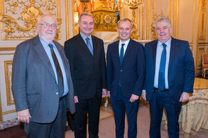 Entretien avec M. Jean-Luc Moudenc, Président, M. Jean-Louis Fousseret, 1er Vice-président, et M. André Rossinot, Secrétaire général de France...