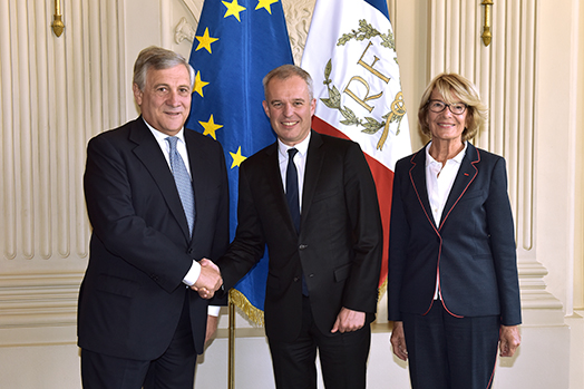Entretien avec M. Antonio Tajani, Président du Parlement européen
