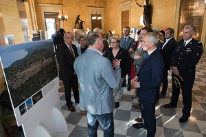 Inauguration de l'exposition sur la prévention des incendies