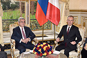 Entretien avec M. Serge Sarkissian, Président de la République d’Arménie